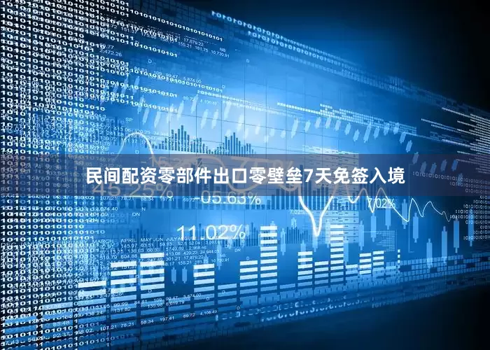民间配资零部件出口零壁垒7天免签入境