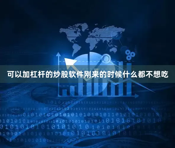 可以加杠杆的炒股软件刚来的时候什么都不想吃